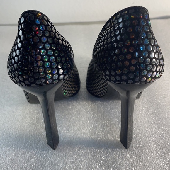 Charles Jourdan heels iridescent sparkle GBS (flawed) - Picture 4 of 13